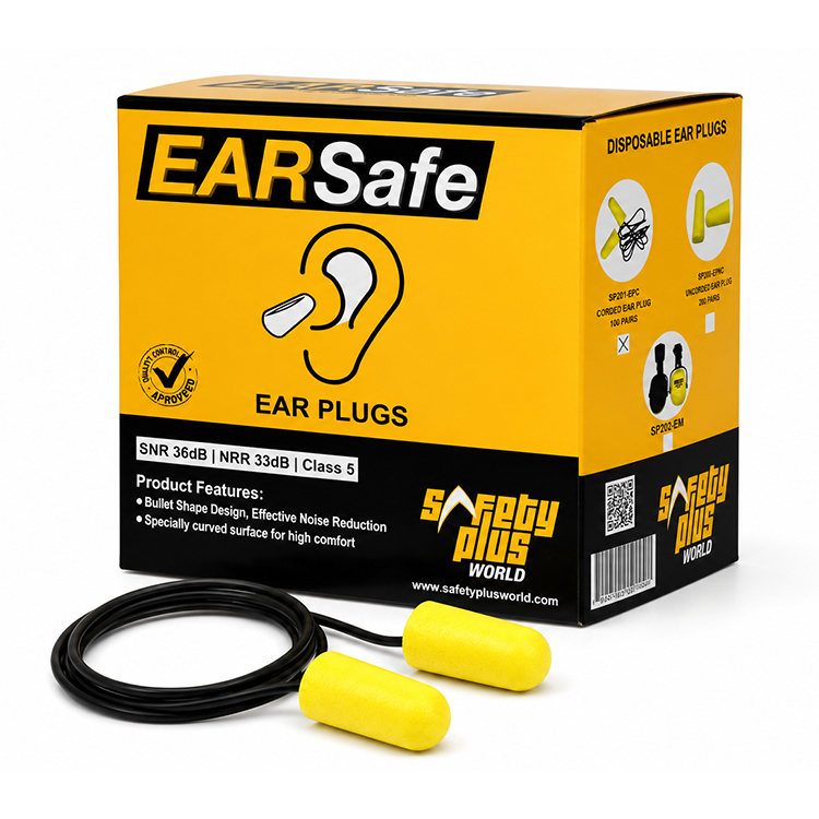 [SP201] EARSAFE CORDED EARPLUGS (100 PCS/BOX)