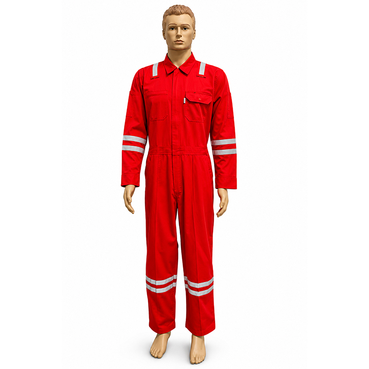 [DG-C220-FR-NB] Desert Gold FR Coverall (Red)