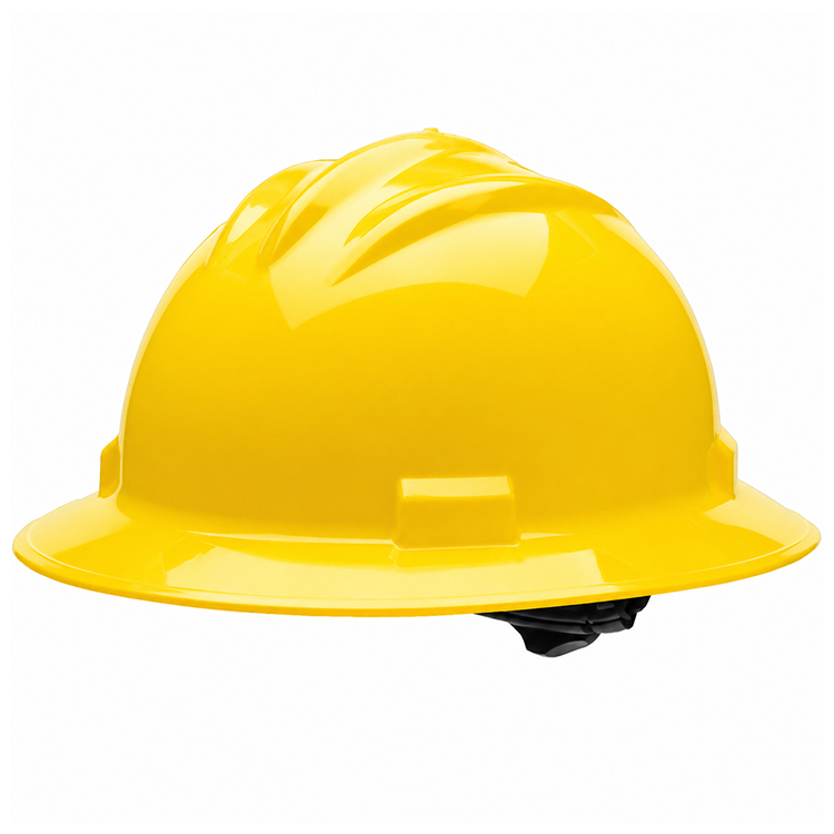 Bullard S71 Safety Hard Hat Full Brim, ANSI Type 1 Class G & E, Non-Vented Polyethylene