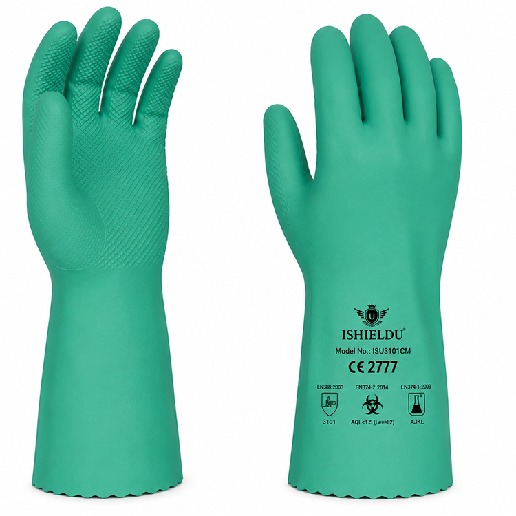 ISHIELDU CHEMSHIELD CHEMICAL RESISTANT GLOVES (8)