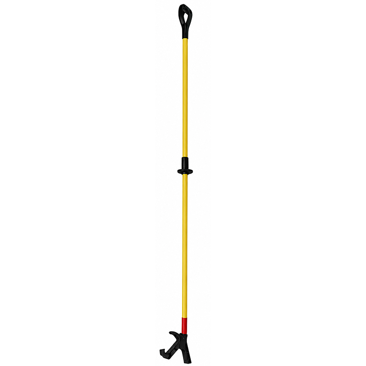 iShieldU Push Pull Stick D Grip, Hands-Free Pinch Point Protection, High-Impact Polypropylene, Yellow