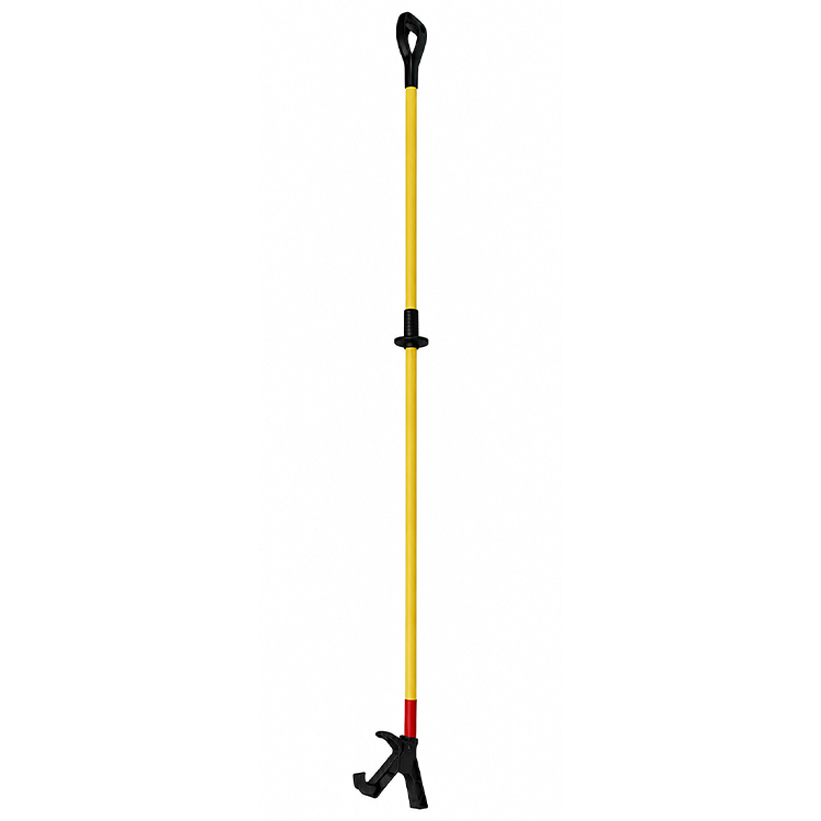 iShieldU Push Pull Stick D Grip, Hands-Free Pinch Point Protection, High-Impact Polypropylene, Yellow