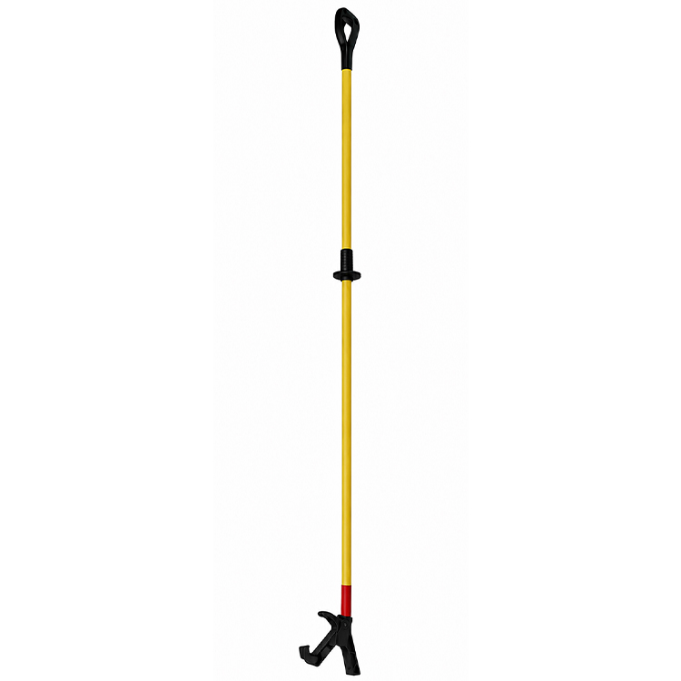 iShieldU Push Pull Stick D Grip, Hands-Free Pinch Point Protection, High-Impact Polypropylene, Yellow