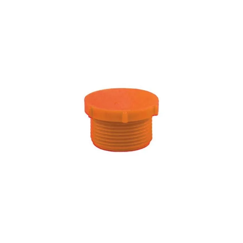 [SWGTP6OR] PDE-6, 3/8 IN Threaded Plug to fit B-600-6, Orange (100/PKG)
