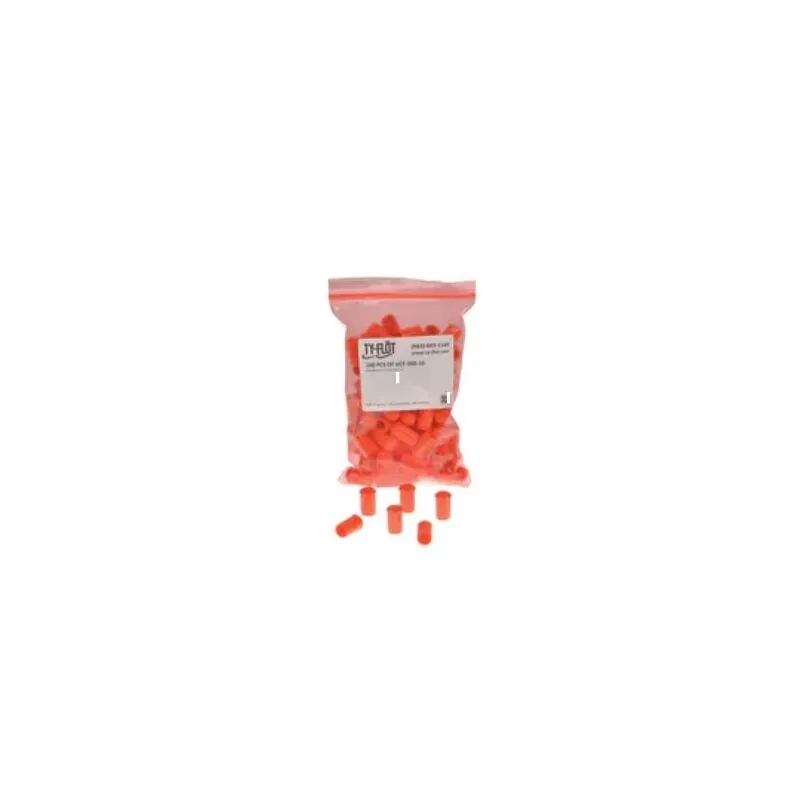 VCF25016OR Orange Tube Cap 1/4" (100/Pkg.) VCF25016