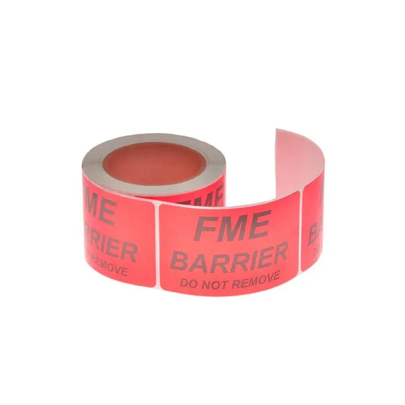 [ST23RD] FME STICKERS, 2IN X 3IN Red (250/Roll)