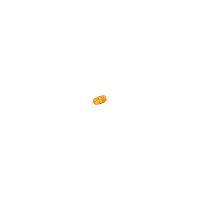 [P18OR] NPT THREADED PLUG, 1/8IN Orange (100/PKG)